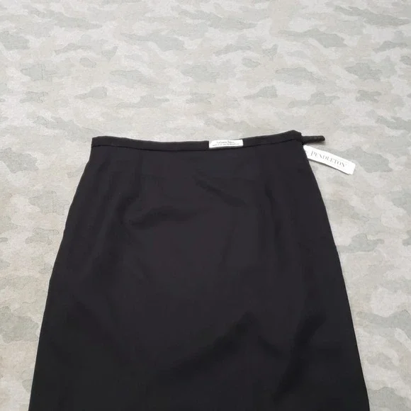 Pendleton Skirt Womens 8 Black Zip NWT Wool Pencil - Picture 3 of 11